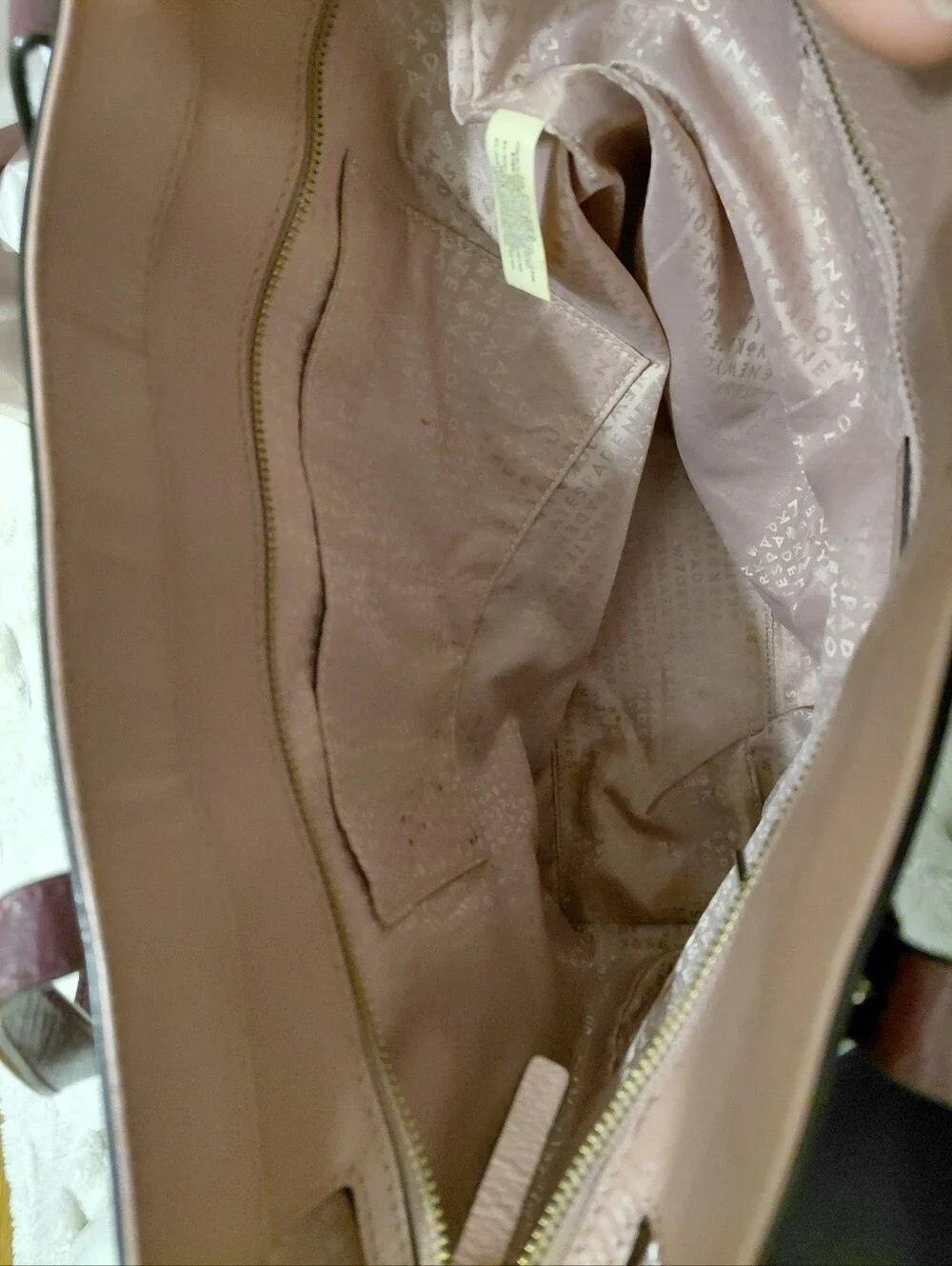 Kate Spade Grand Street Katie Large Tote Bag Purse Dusty Peony And Mullberry